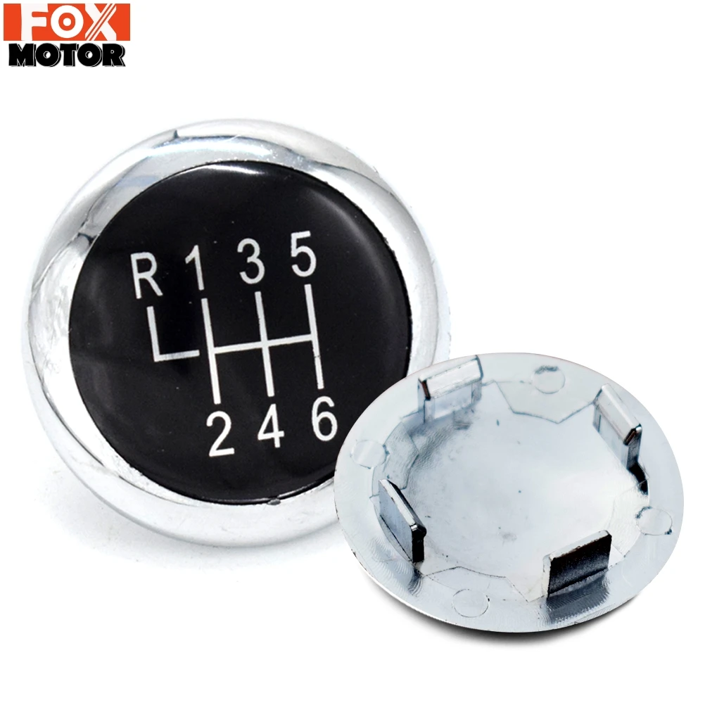 6 Speed Car Gear Knob Cap Cover Chrome Shifter Head Cover For VW Passat B6 2005-2011 B7 2010-2014 CC 2009-2012