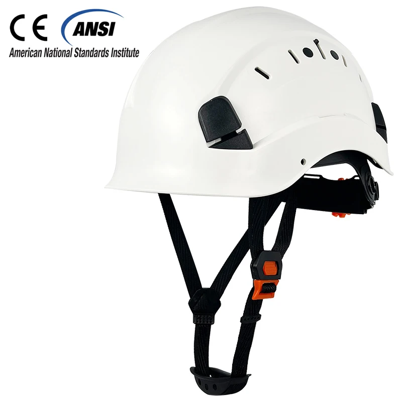 

CE Construction Safety Hard Hat Helmet For Engineer ABS ANSI Vented Industrial Work Cap Head Protection Rescue Outdoor