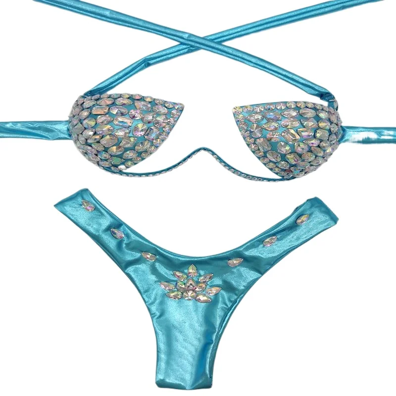 

New Fancy Bright Diamond Bikini Swimsuit