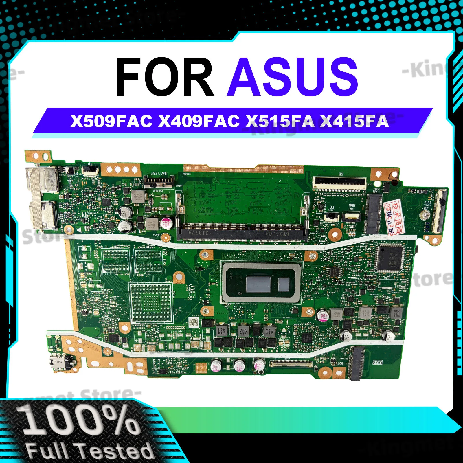 

X409FA Laptop Motherboard For ASUS X409FAC X409FJ X409FB Y4200F A409F X409FL X409F F409F Mainboard With I3 I5 I7 CPU