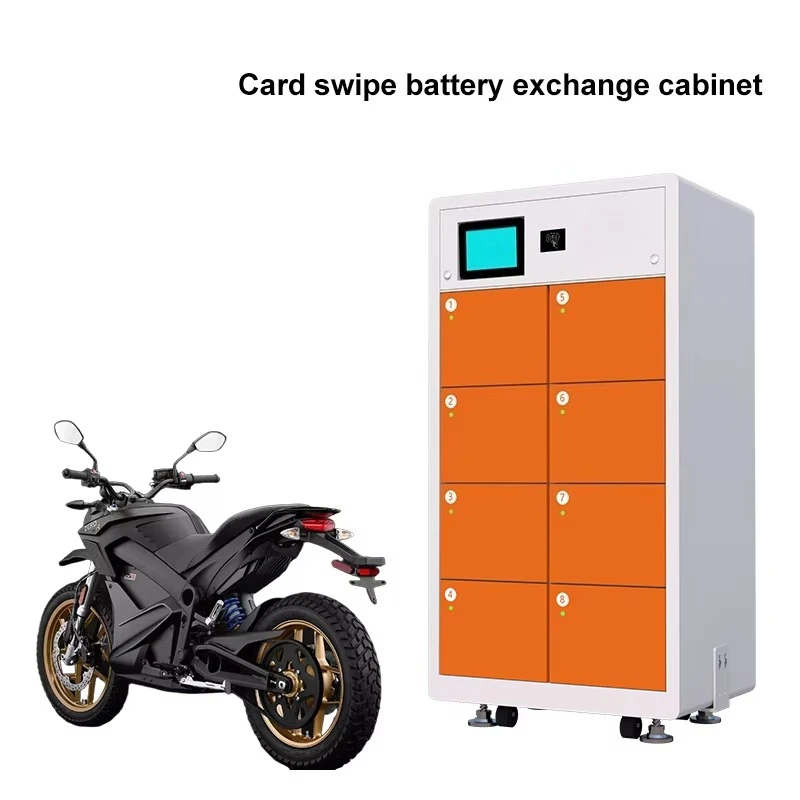 Customize 8 Slots Battery Swapping Cabinet for Outdoor Electric Bike and Scooter Charging & Power Station Function