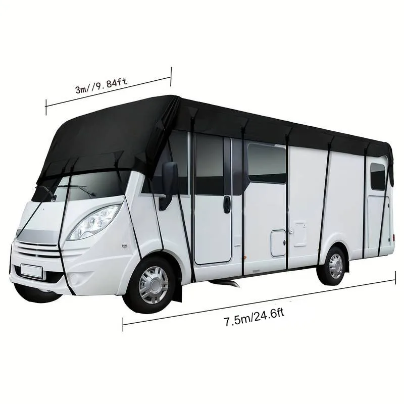 210D Oxford Fabric Waterproof Dustproof Caravan Roof Cover Sun UV Protection For Motorhome Camper Outdoor Accessories