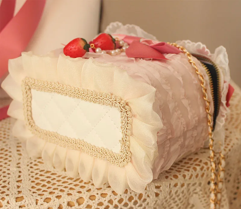 اليابانية الحلو الكلاسيكية اليدوية لوليتا مشبك شعر جديد أغطية الرأس بونيه KC أفضل قبعة فتاة مقوس دانتيل كعكة دبوس الشعر الملابس والاكسسوارات