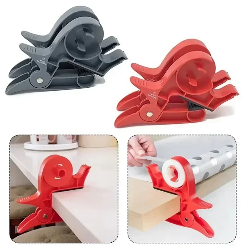 Paper Roll Clip Christmas Packaging Partner Gift Wrapping Accessories Tape Dispensing Holder New Cutter Holiday Décor Storage