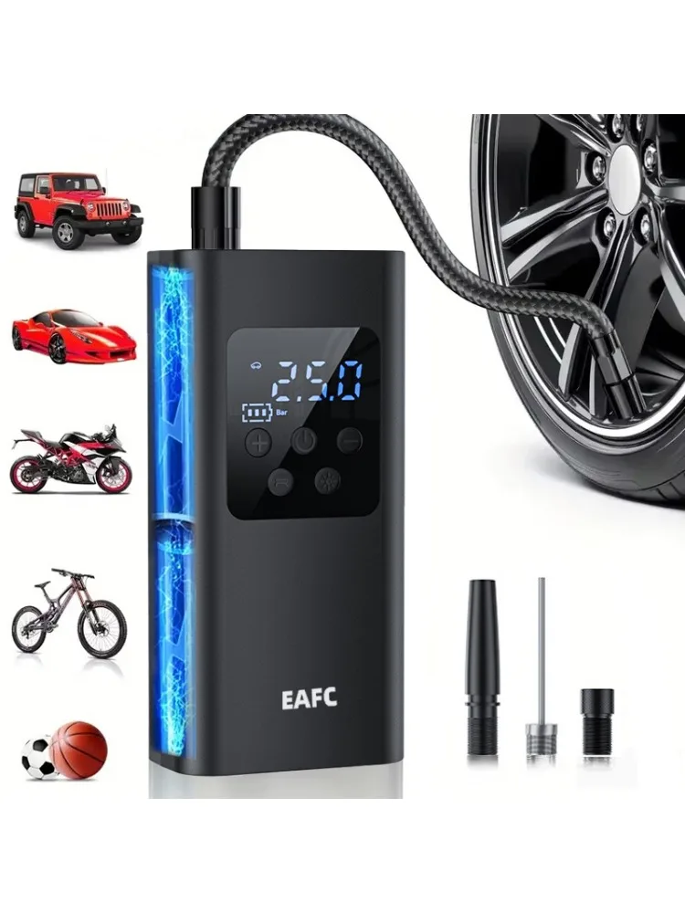 AliExpress NarzrIe 150psi Wireless/Wired Portable Tire Inflator Car Tire Inflator Pump With Digital Display Electric Inflator Mini Bicycle Air Pump