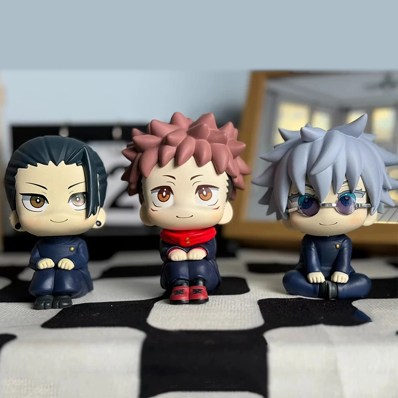 

10cm Anime Q Jujutsu Kaisen Itadori Yuji Figurine Lookup Satoru Gojo Mini Figure Suguru Geto Figure Small Toys PVC Statue Gift