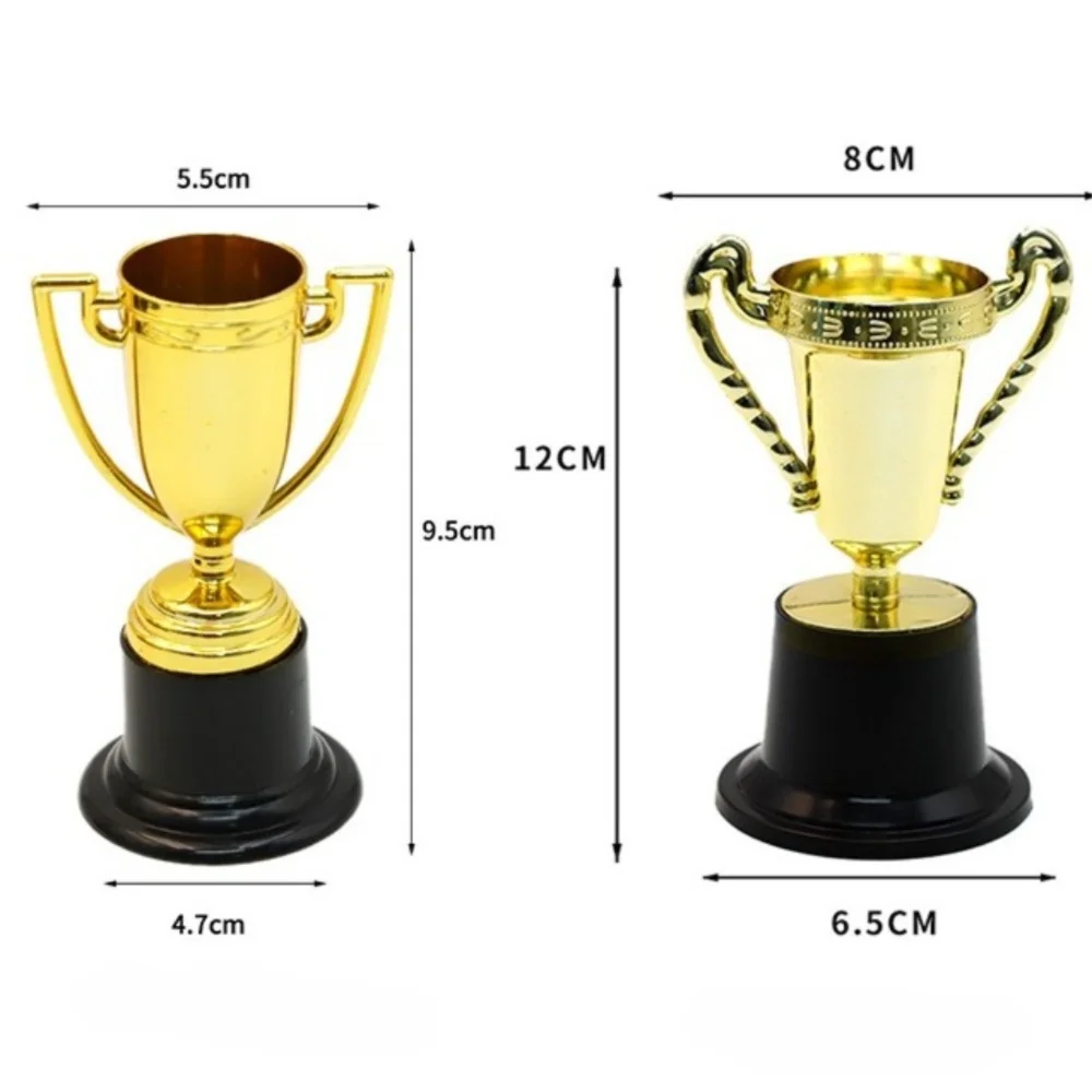 Multi Style Plastic Trophy Plastic Material Trophy Model Award Trophies Pentagram Star Small Size Prize Cups Sporting Events