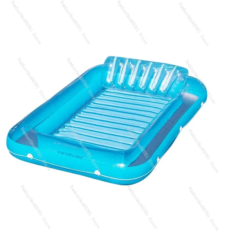 Large Floating Water Mat, 2-Person Ocean Pool Raft, Portable Lounger & Beach Pad for Swimming