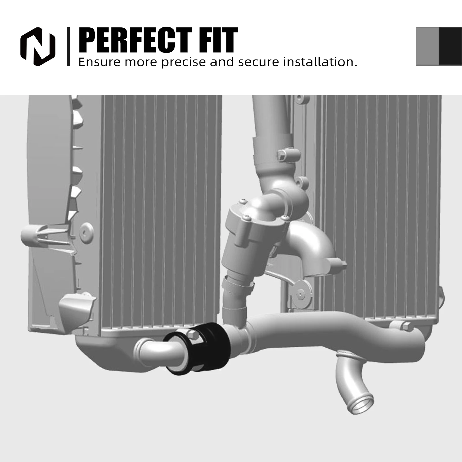 NICECNC Per KTM EXC 300 TPI EXC-F 350 2020-2023 Per Husqvarna TE 300 TE300i FE350 GasGas EC300 Poliammide Radiatore Tubo di Protezione