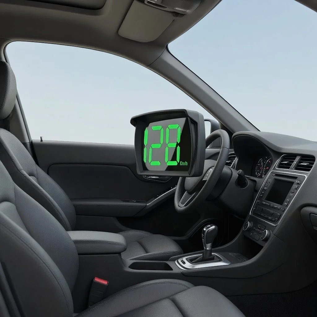 

Универсальный автомобильный HUD-дисплей — цифровой спидометр с GPS и двумя чипами для KMH/MPH, HD LCD Plug & Play