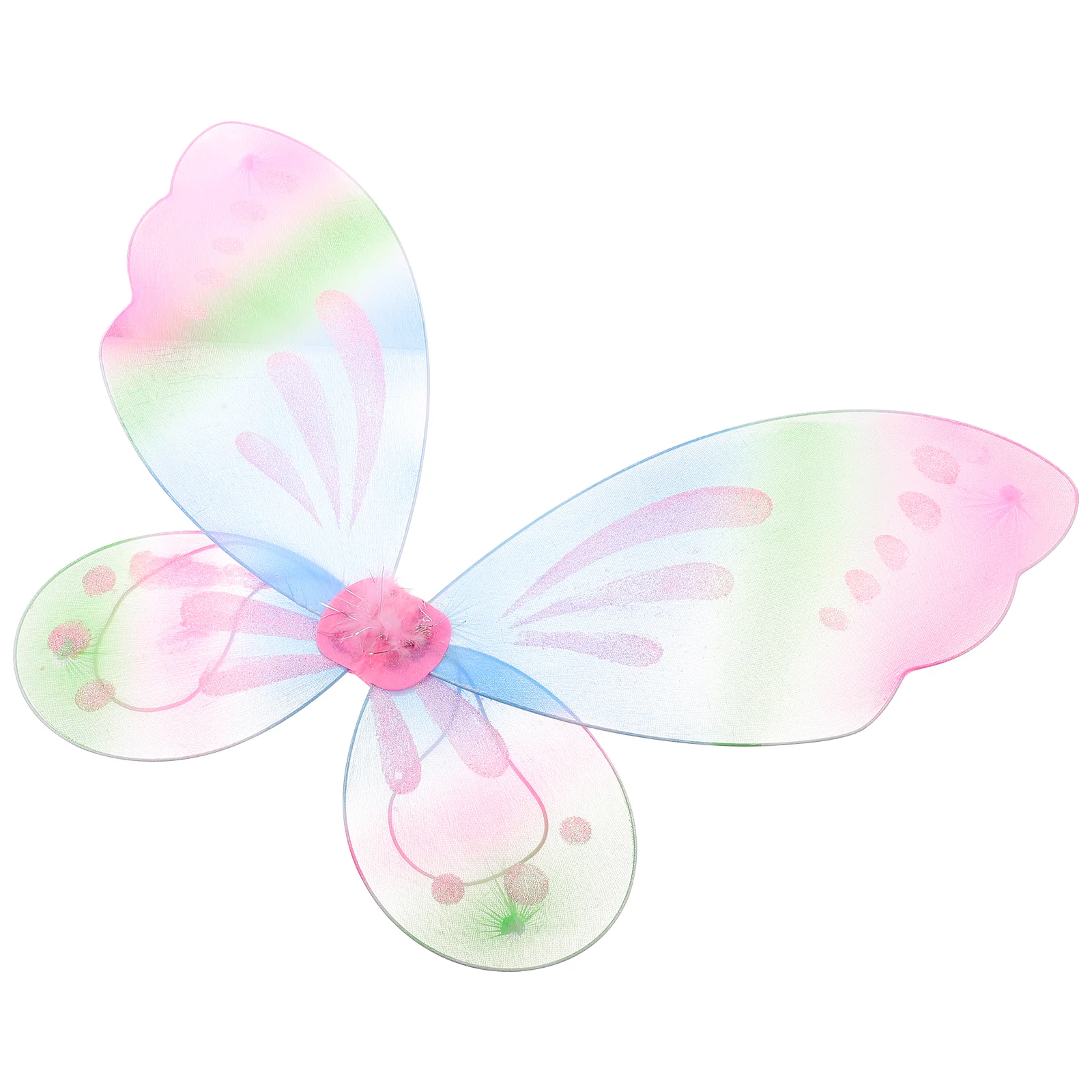 Single Layer Angel Wings Performance Clothing Girls Fairy Butterflies Costume Pink Child