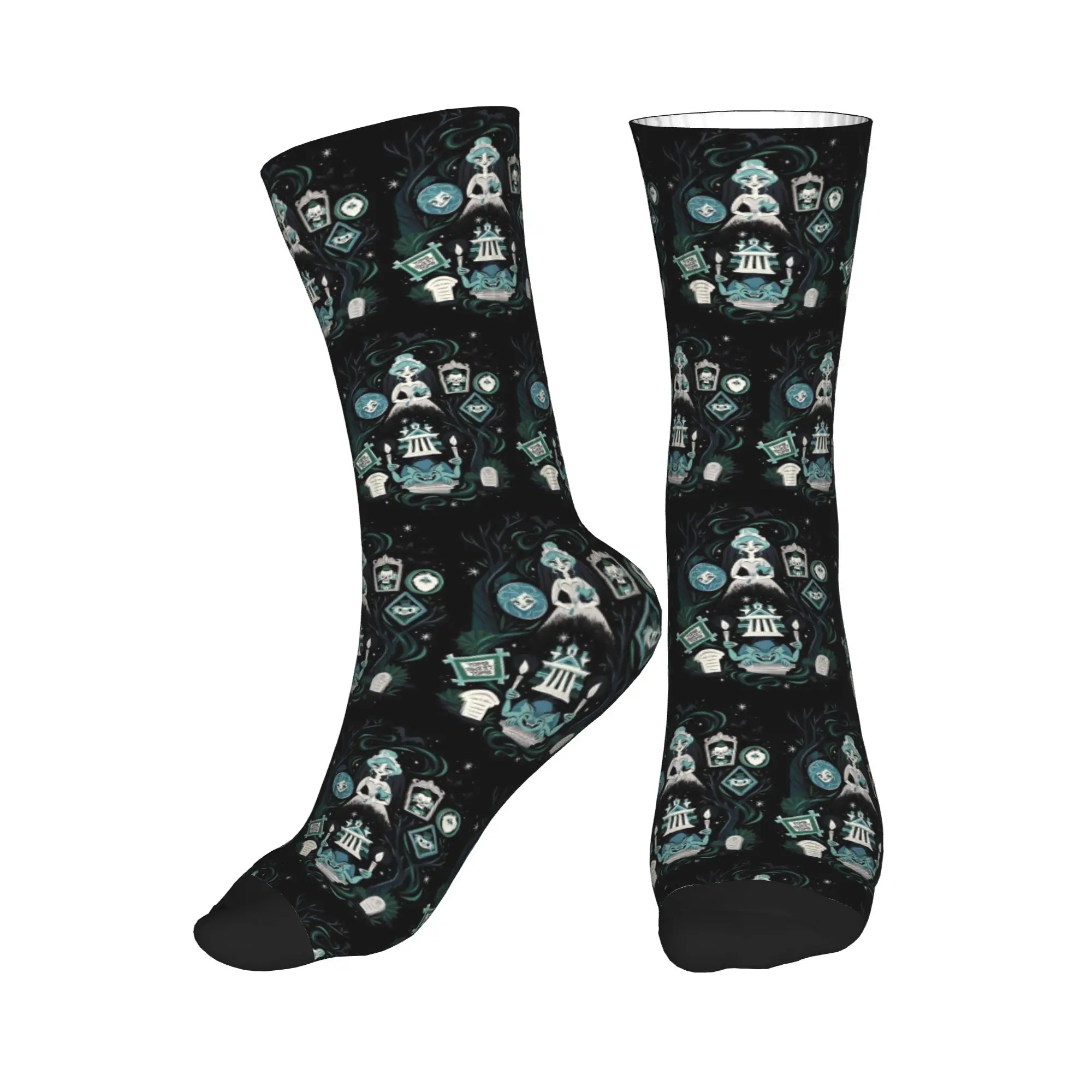 

Носки All Seasons Haunted Mansion Stretching Sport Middle Tube Socks высокого качества, забавные носки для мужчин и женщин