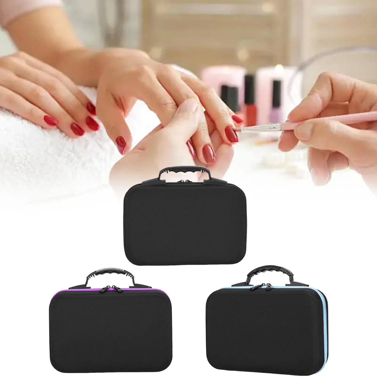 

Nail Polish Carrying Case with Essential Oil Compartment, Versatile Storage Solution
