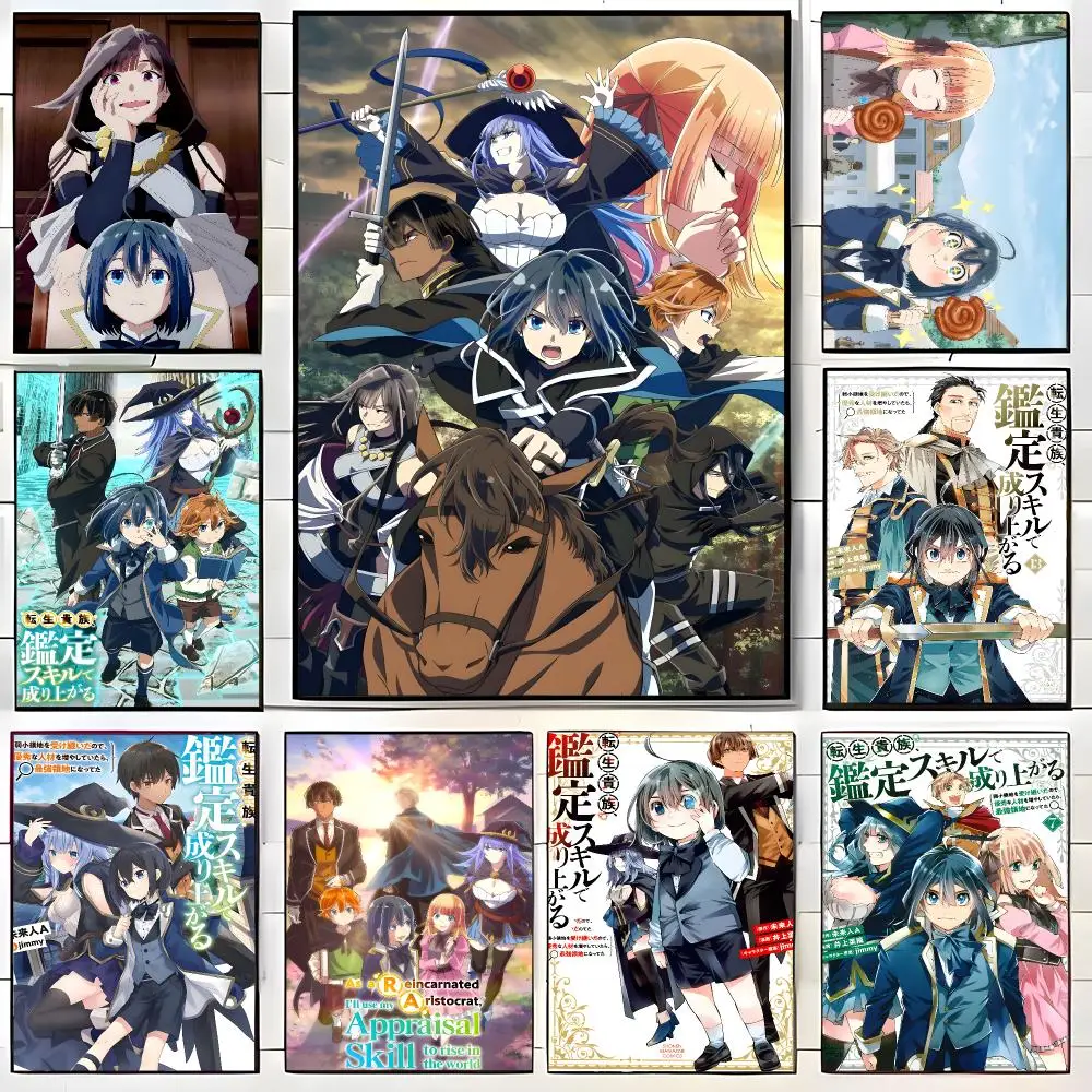 Affiche d'anime Isekai K-Kantei Skill, autocollant artistique auto-adhésif en papier imperméable, décoration murale pour café, bar, chambre