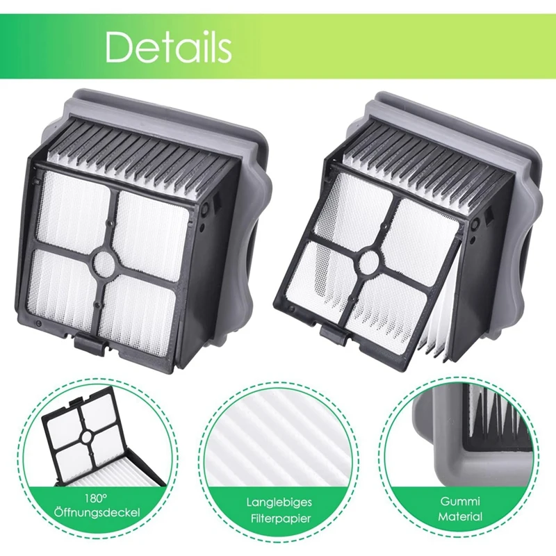 HEPA Filters For Tineco Ifloor 3 / Floor One S3 / Floor One S5 / Floor One S5 Pro 2 Wet Dry Vacuum Cleaner Filter Kit