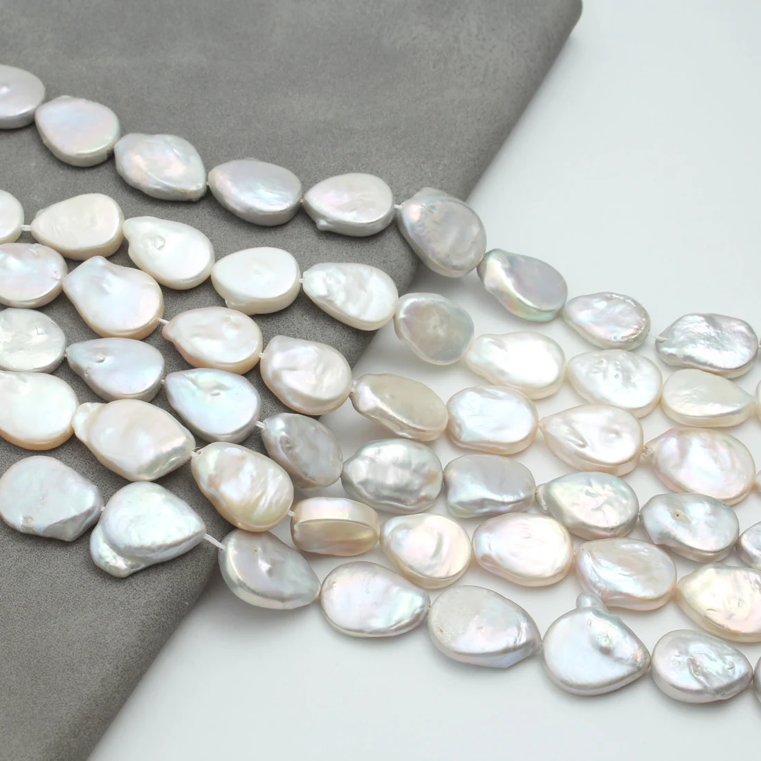 

12-15mm Natural freshwater pearls with irregular droplet shaped beads used for jewelry making DIY necklaces and bracelets