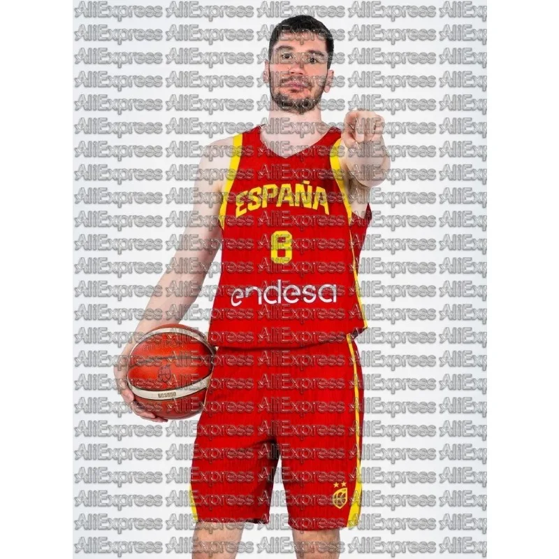 Venta Caliente de Verano: Artículos Deportivos para Entrenamiento Diario y Competición para Entusiastas de España # Conjunto de 8 Camisetas Deportivas Rojas de Baloncesto para Adultos y Niños