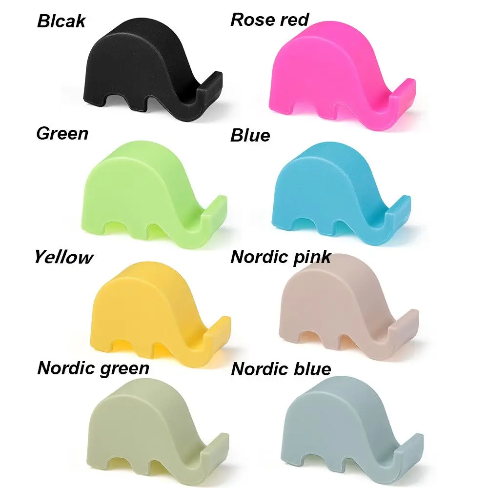 Cartoon Mini Elephant Phone Holder Multifunction Portable Desktop Stand Watching TV Tablet PC Stand Phone Holder