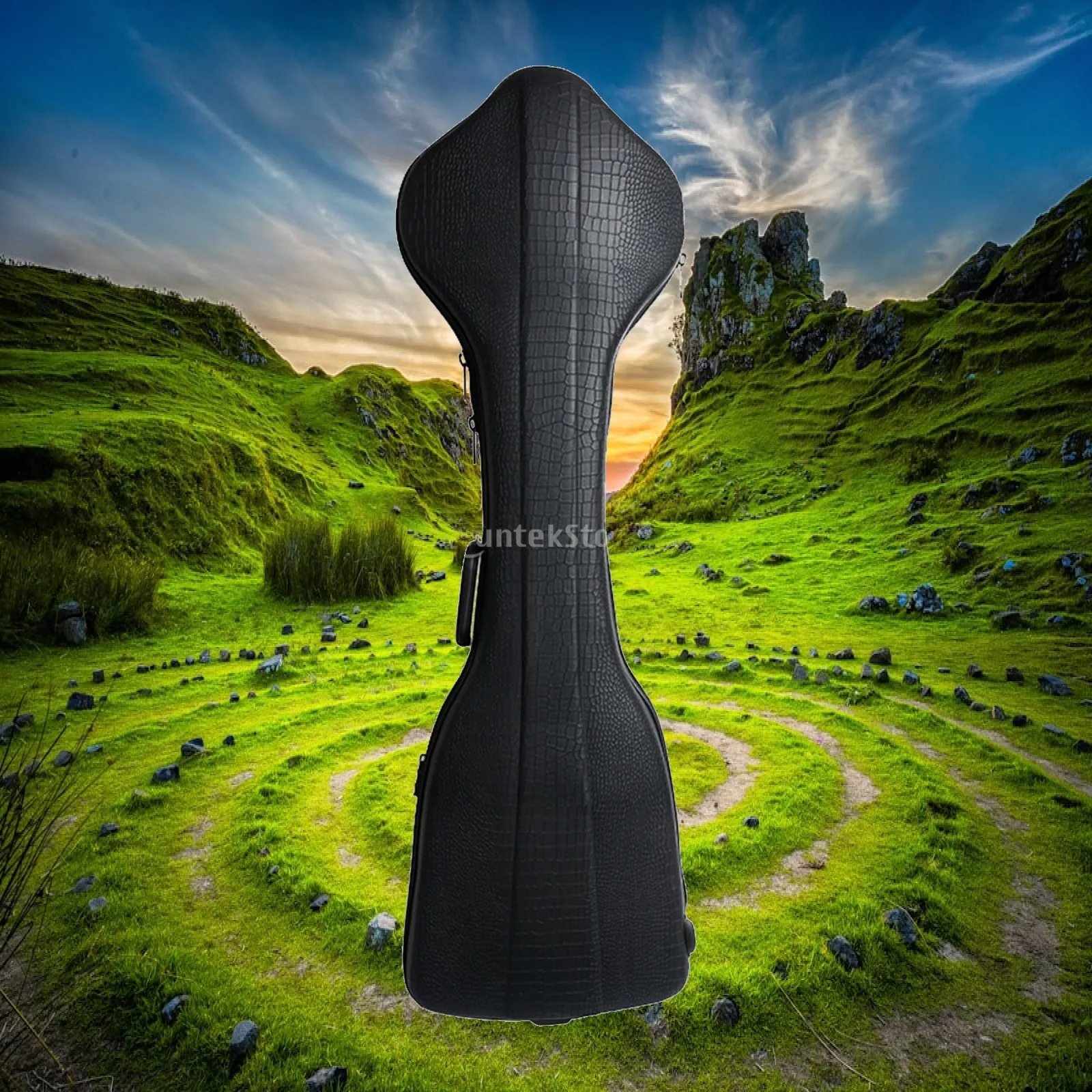 Horsehead Fiddle Case Musical Instrument Pressure Resistant Portable Music Case Hardshell Instrument Box for Show Performing