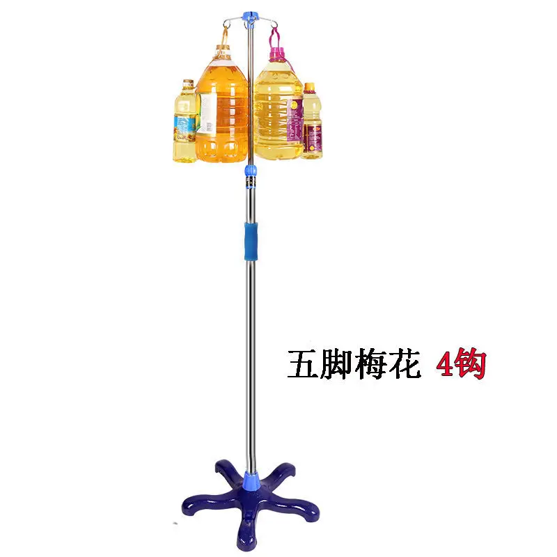 Infusion Support Rod Mobile Stainless Steel Height Adjustable Hanging Insulator Rack Drip Holder Infusion Support Mobile