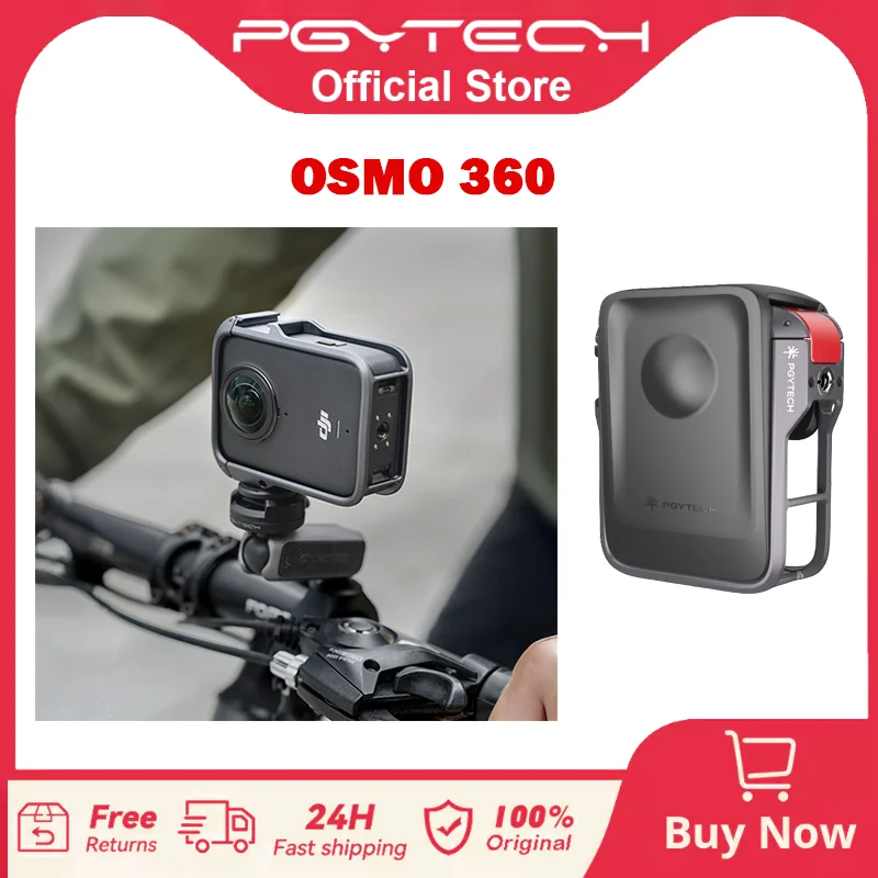 PGYTECH OSMO 360 Camera Cage For DJI OSMO 360 Magnetic Connection Type-C Flip-top Diverse Ports