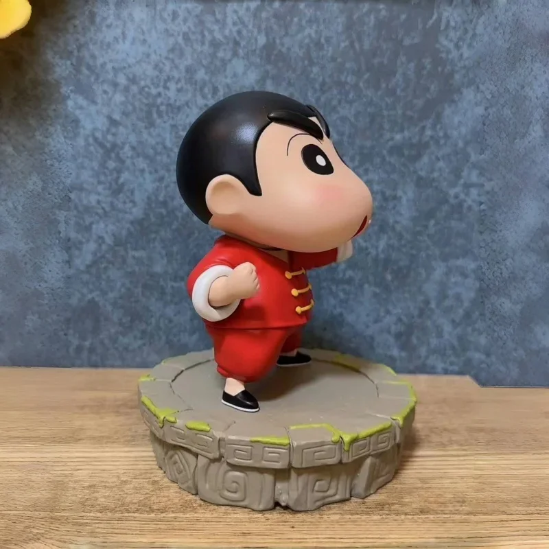 Figura de acción de Kung Fu Crayon Shin-chan, modelo de juguete, Figuras de Shin Chan, muñeca Kawaii, colección de 15cm, estatua Gk, adorno, regalo, nuevo