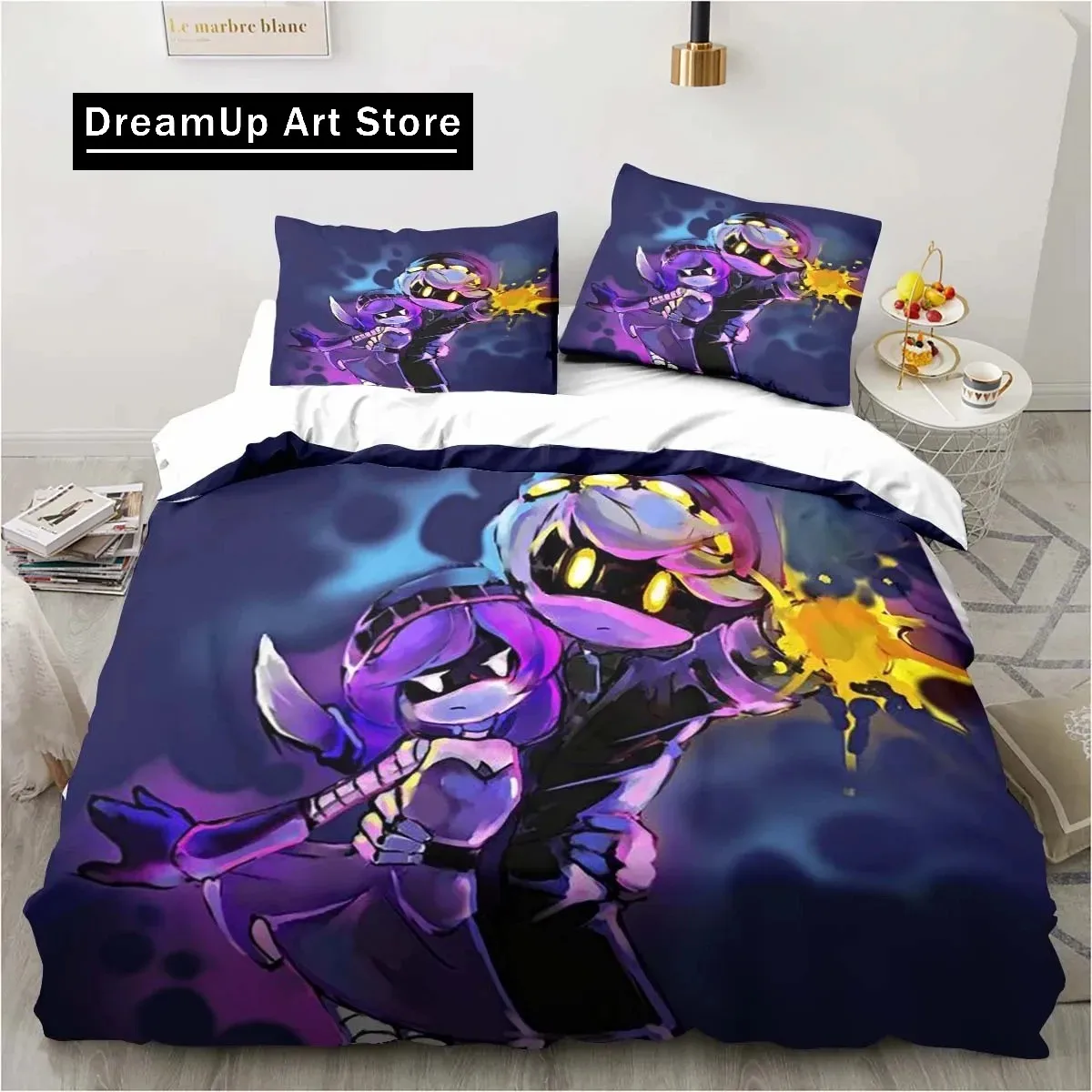 3D Print Fashion Murder-Drones Cartoon Bedding Set Boys Girls Twin Queen King Size Duvet Cover Pillowcase Bed boys Adult Bedroom