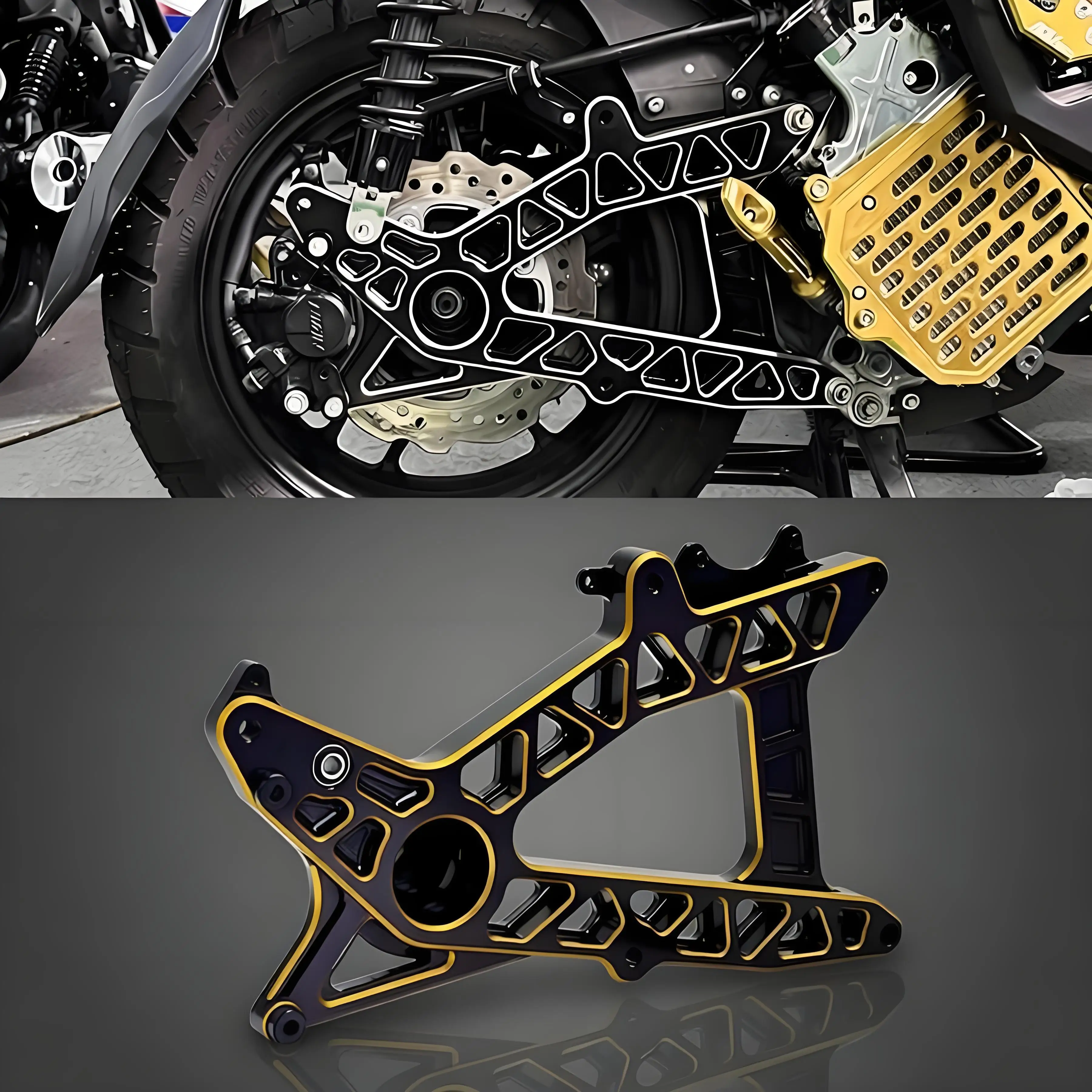 Motorcycle CNC Aluminum Rear Wheel Swing Arm For Honda ADV160 ADV 160 2022-2026 2023 2024 2025 Motorcycle Accessories
