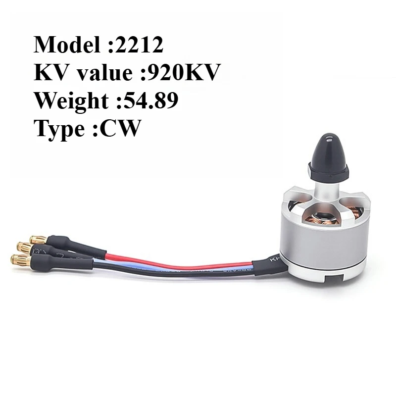 Модель самолета2212 920KV, комплект бесщеточных двигателей CW CCW, черный, серебристый для F330 F450 F550 FPV квадрокоптера, мультикоптера, детали радиоуправляемого самолета