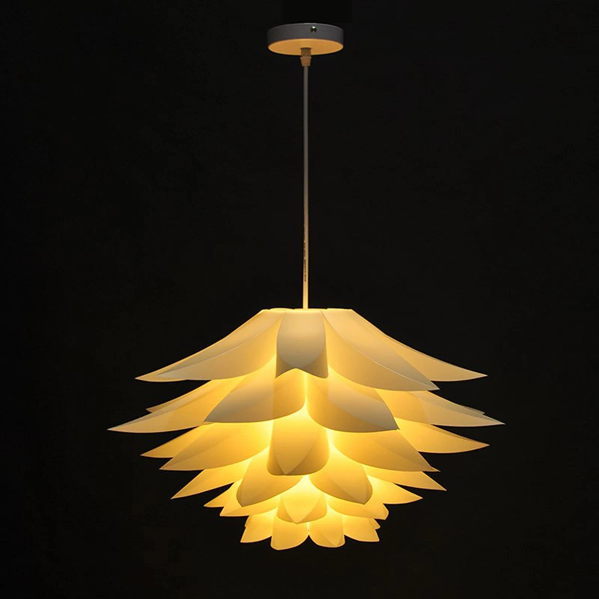 

Lotus Shaped Chandelier Hanging Light Pendant Lighting American Style Ceiling Lamp