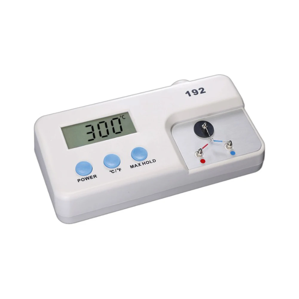 

K-Type Thermocouple Soldering Iron Thermometer Accurate Temperature Measurement Battery Replacement Indicator Compact Size