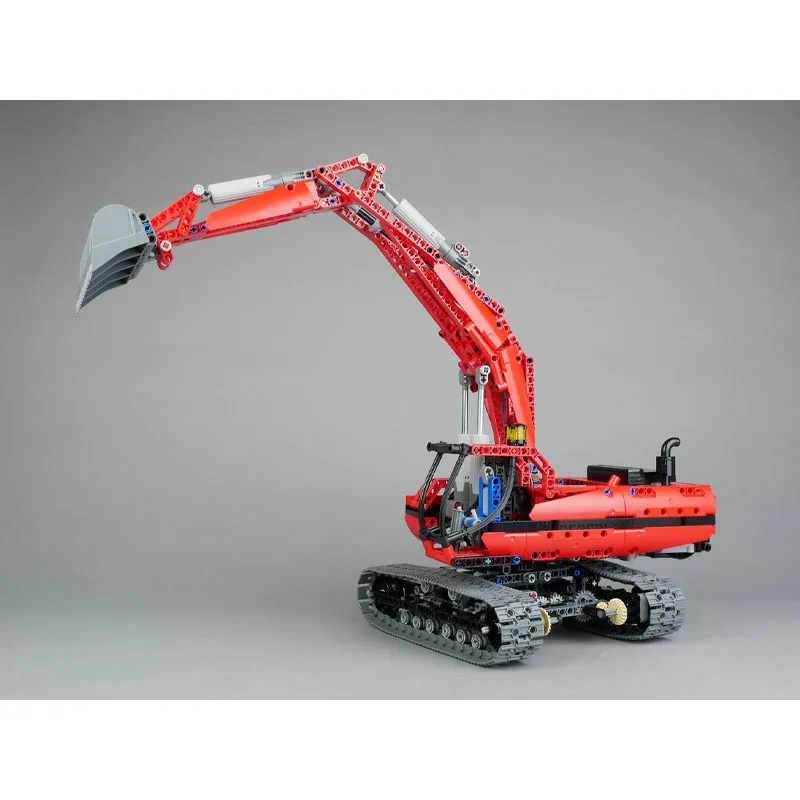 MOC-213565 نموذج مكعبات بناء حفارة حديثة كلاسيكية للمدينة الجديدة، 1198 أجزاء، هدية لعبة عيد الميلاد للأولاد والأطفال