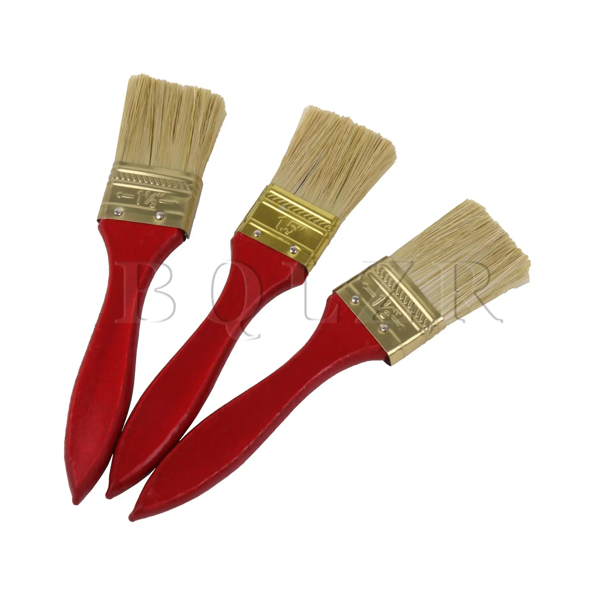 BQLZR 3 Pieces Stains Brush 1 1/2 Inch Chip Paint Brush for Home Decoration