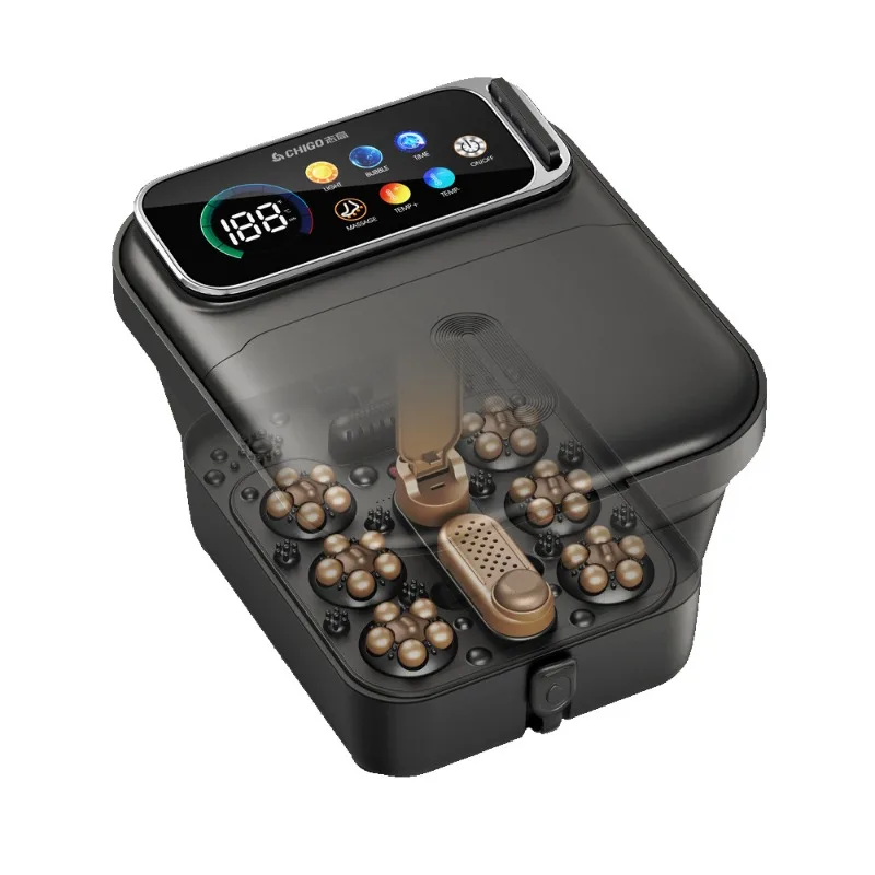 Digital display large screen constant temperature foot soaking bucket foldable automatic