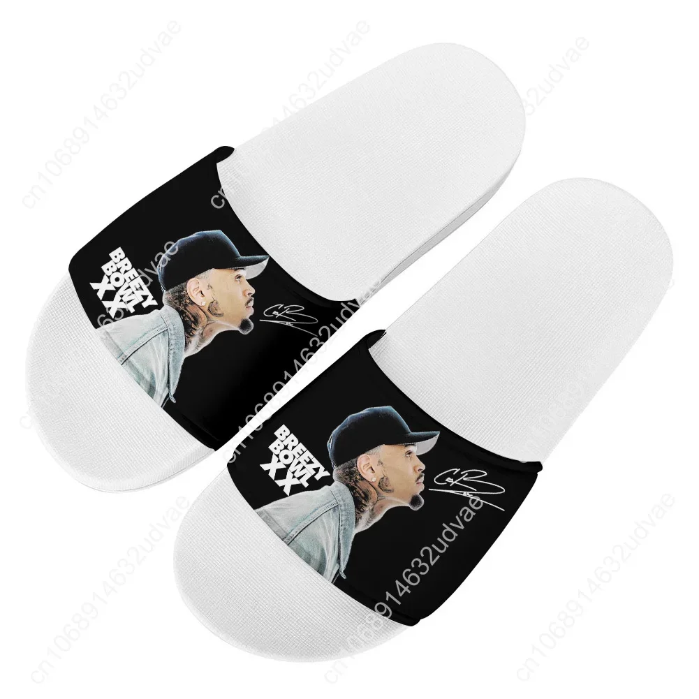 Chris Brown Slippers Home Bathroom Sandals Water Shoes Men Women Teenagers Indoor Poor Sandal Customized Summer Slipper