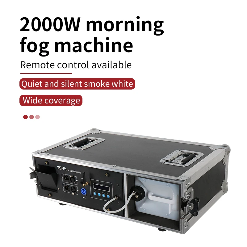 DMX Control 2000W Mist Haze Machine Fog Machine with Flight Case Package Stage Smoke Machine Stage Lighting Effect Dj Club