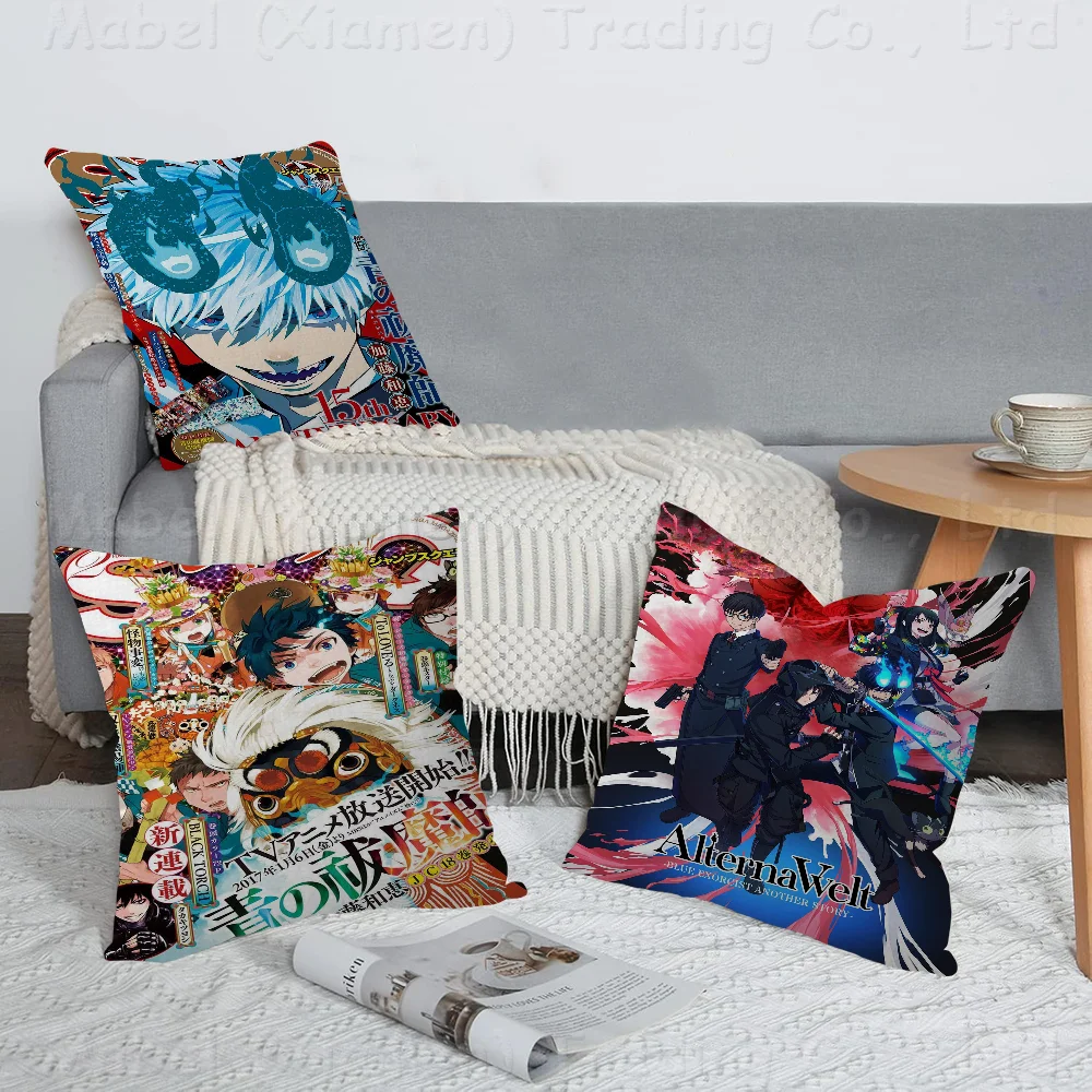 

Blue Exorcist Classic Movie Cushion Cover Decorative Pillow Sofa Home Decor Case Pillow Cases