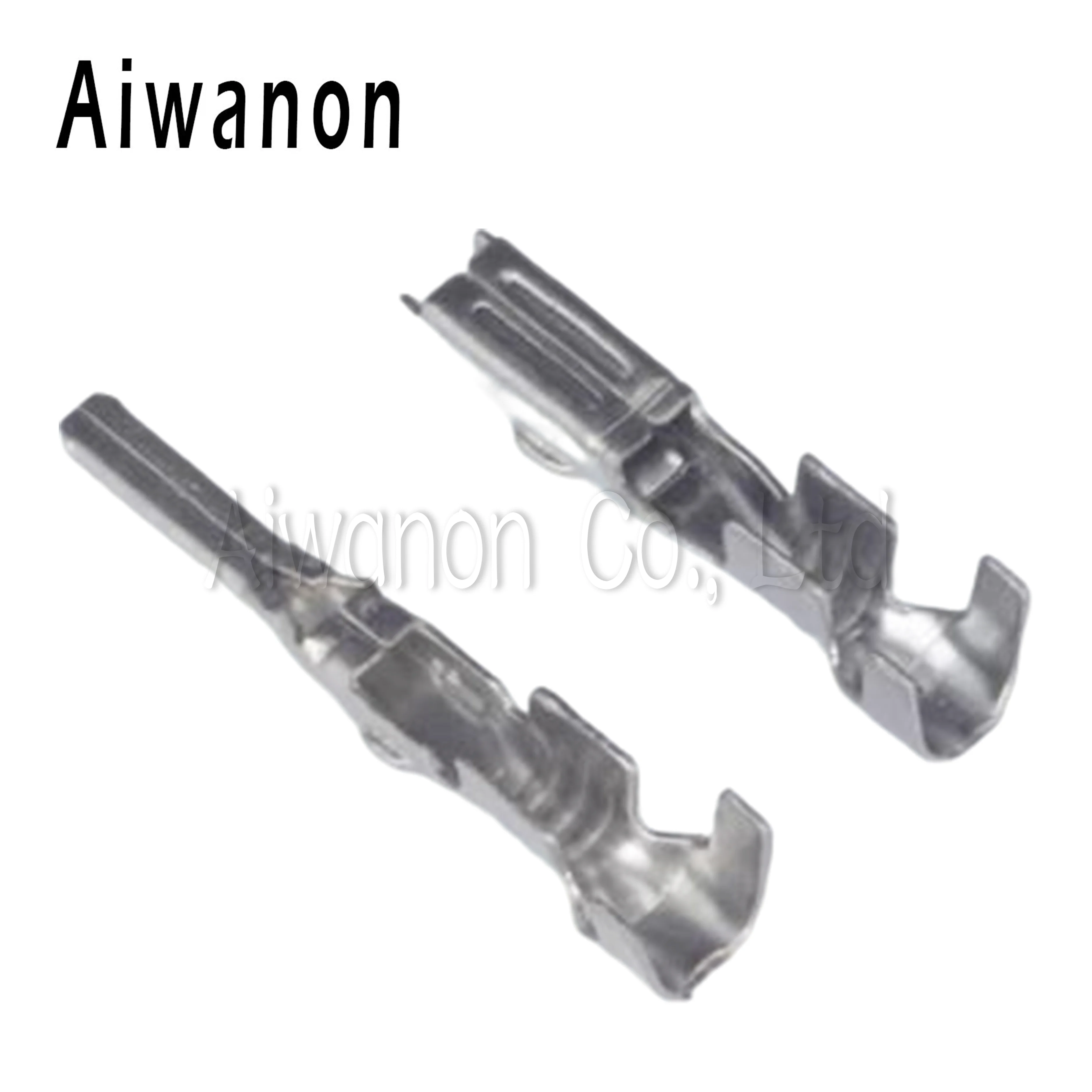 50 Pcs 1.8mm Car Brass Pre-Tin Plated Crimp Terminals Splice Pins Truck Denso Connectors 171662-1/171661-1