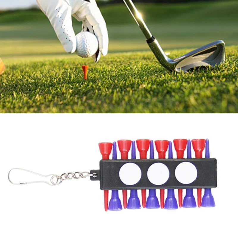 Golfs Bag Belt Clip for Golfs Bag Accesories for Men and Women, Plastics Golfs Tees Holder Belt Golfs Tees Storage Clip