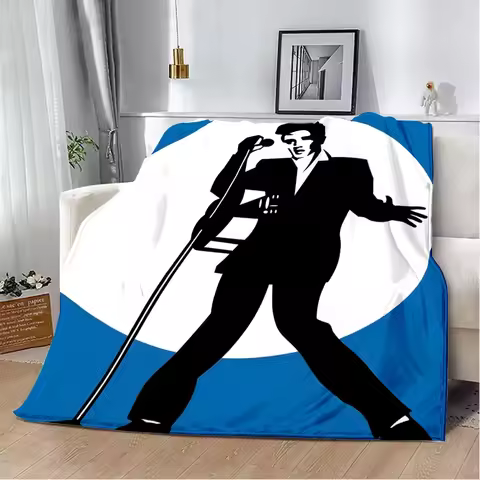 E-Elvis Presley Cobertor Impresso, Cobertores De Piquenique, Macio E Confortável, Viagem Em Casa, Presente De Aniversário