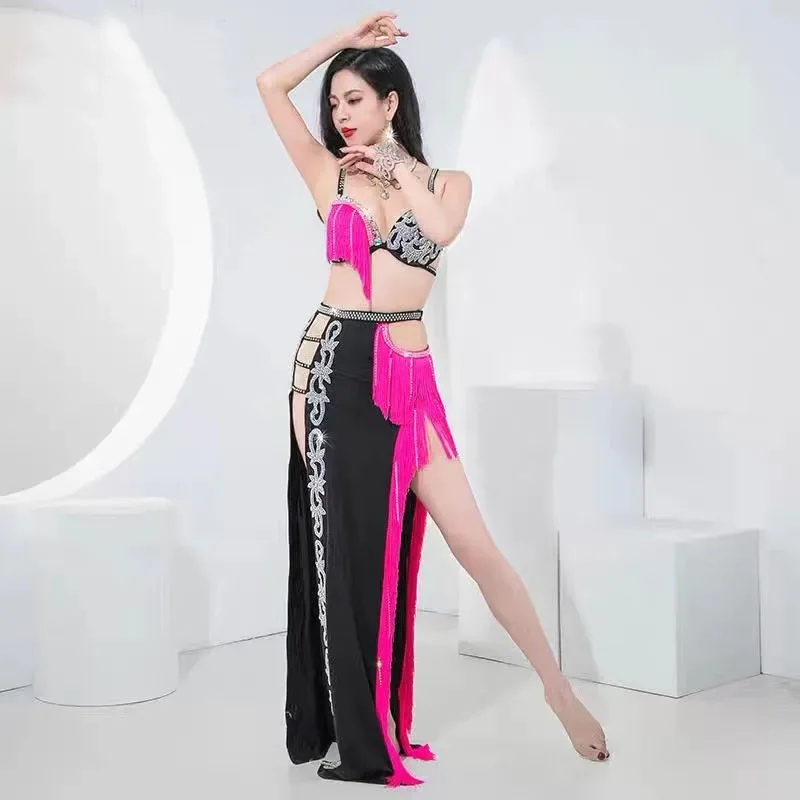 Belly Dance Women's Drum Solo Tassel Dynamic Stage Clothes Oriental Wear Outfit Competition Quality Women Carnival Costume