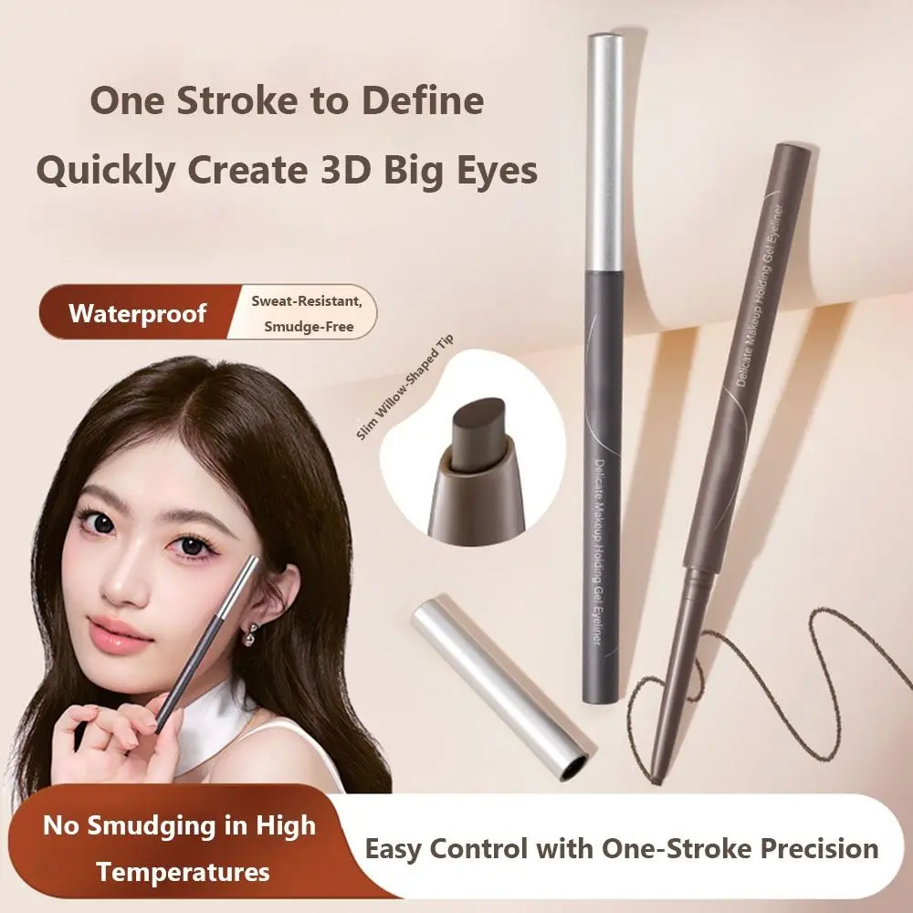 محدد عيون جل رفيع بألوان زاهية، محدد عيون جريء ومحدد مقاوم للماء طوال اليوم، محدد عيون مقاوم للتلطخ