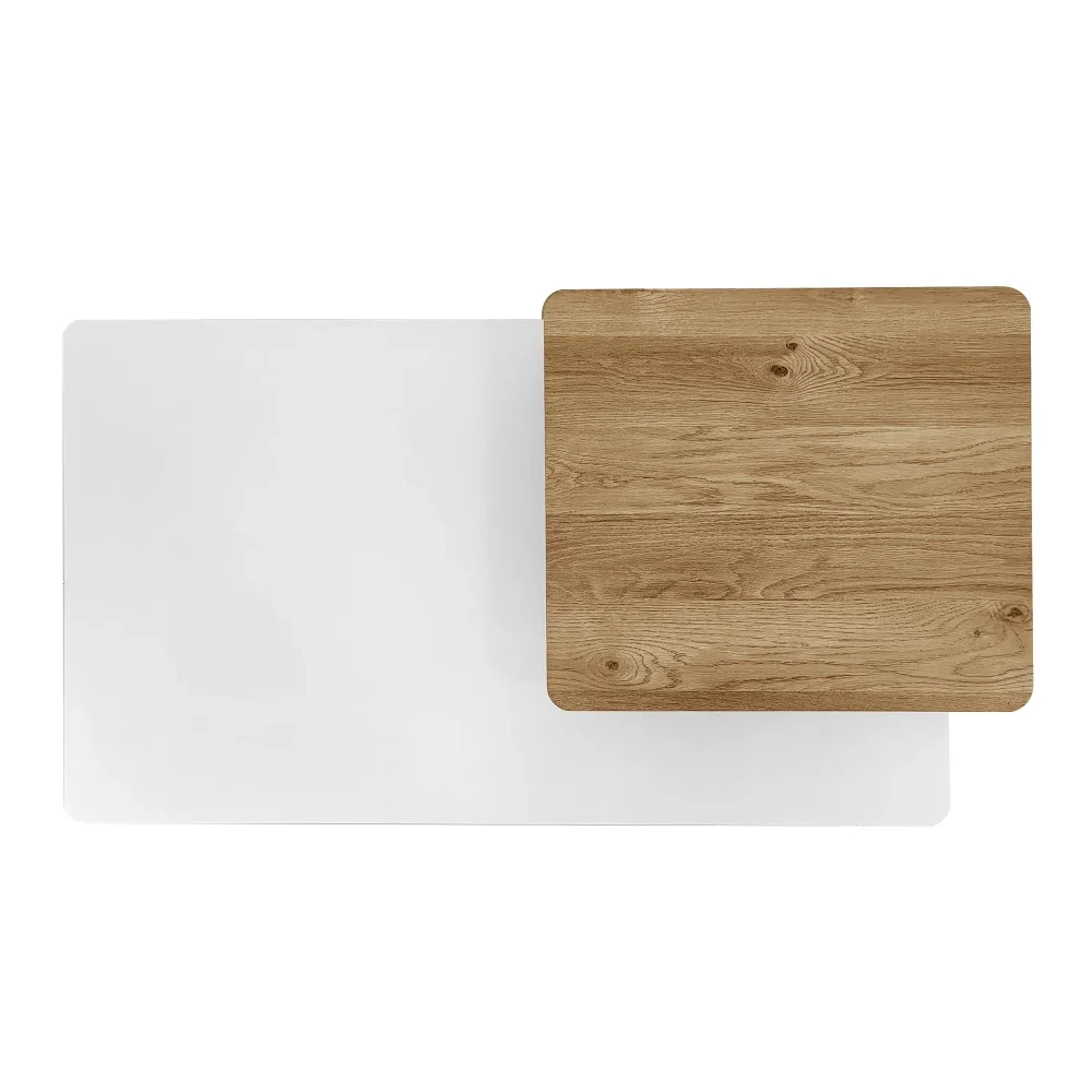 Nesting Coffee Tables Farmhouse,Rectangle Coffee Table Living Room,Wood Finish Coffee Table Set,Sofa Side Table，Living Room