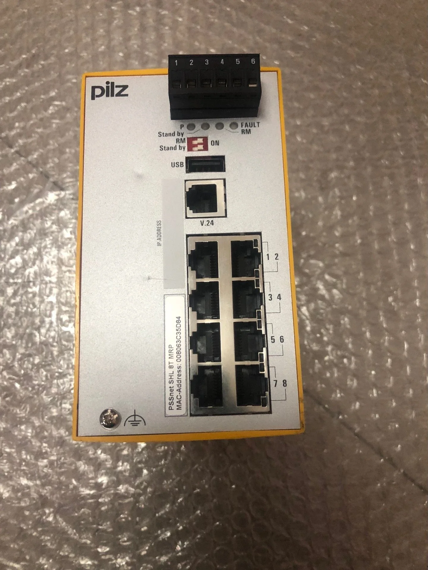 Pilz Network Switch Module PSSnet SHL 8T MRP Original Stock