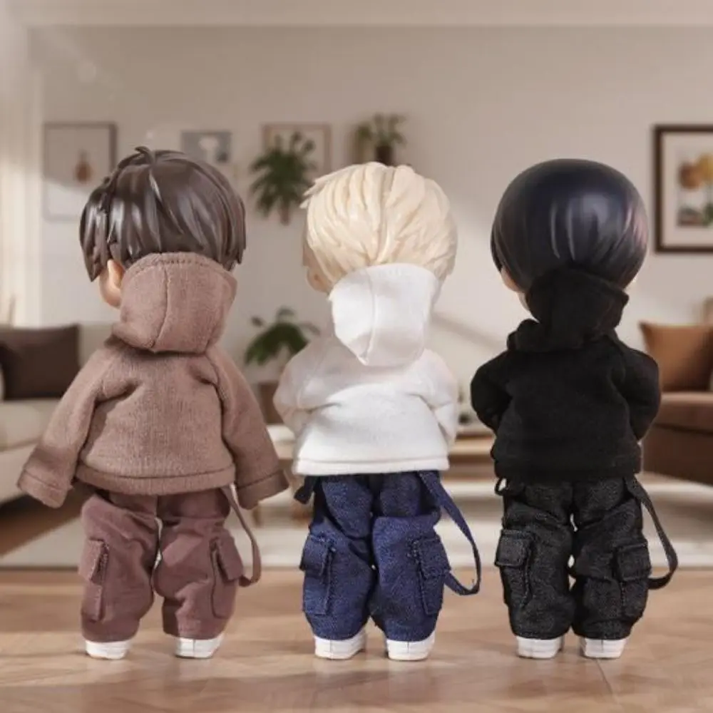 

Fashion Hoddies Tops 3 Colors Gift Toys Doll Pocket Shirt Casual Wear Doll Clothes for 1/11 ob11 Dolls For 1/12 Bjd Dolls