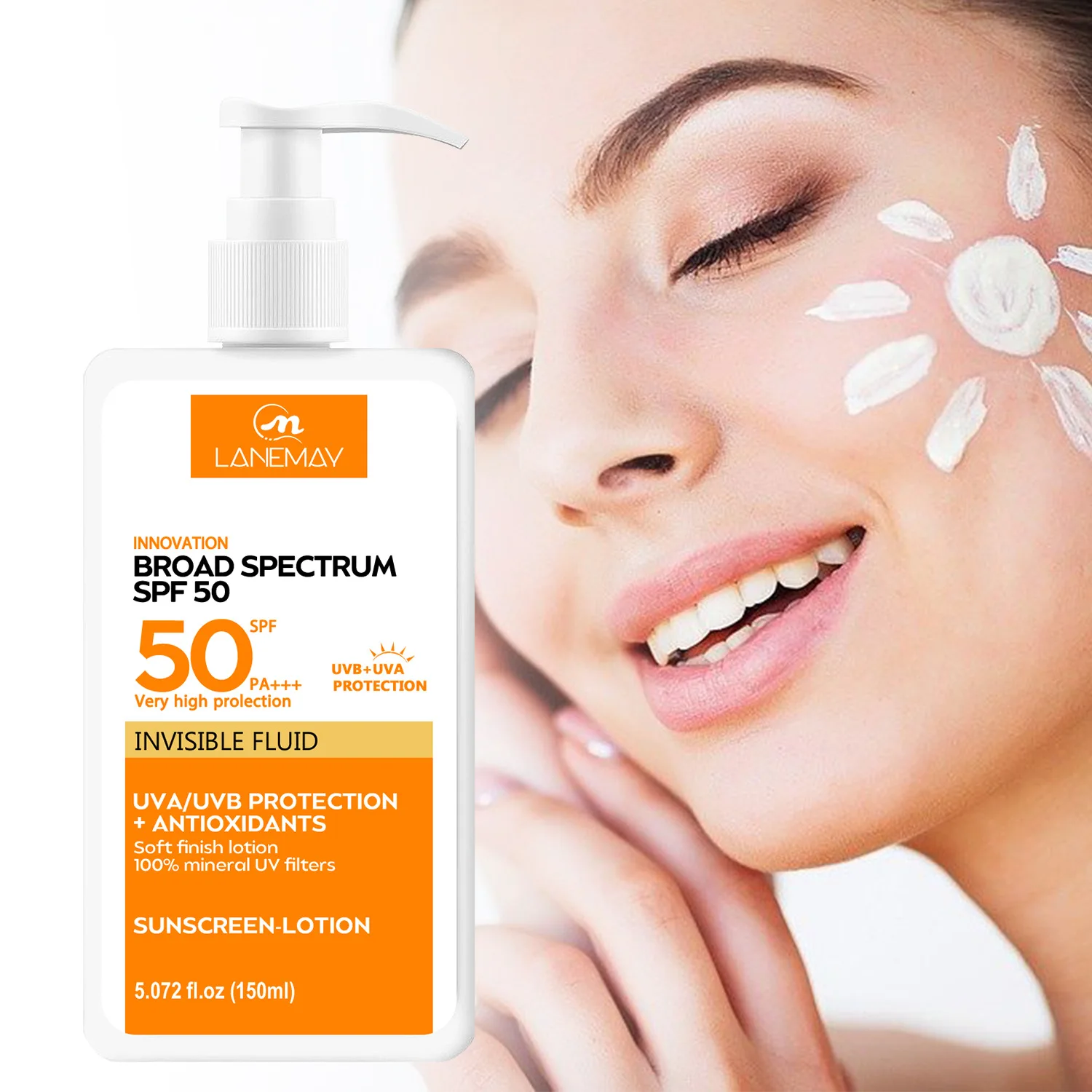 

UV protection sunscreen body cream whitening and beautifying refreshing and non-greasy preventing sunburn Skin care