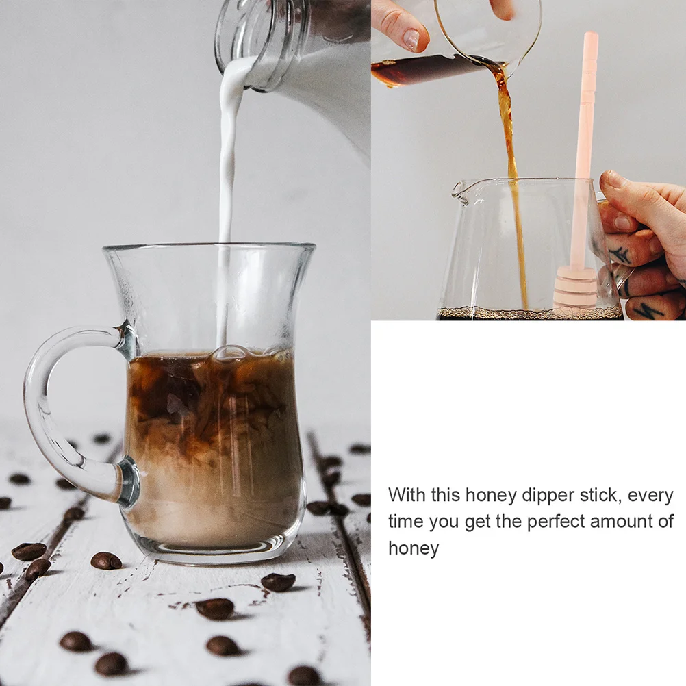 

20Pcs Wood Honey Stirring Stick Premium Honey Spoon Rod Kitchen Mixing Stirrer Kitchen Stirring Rod Dipper Stick