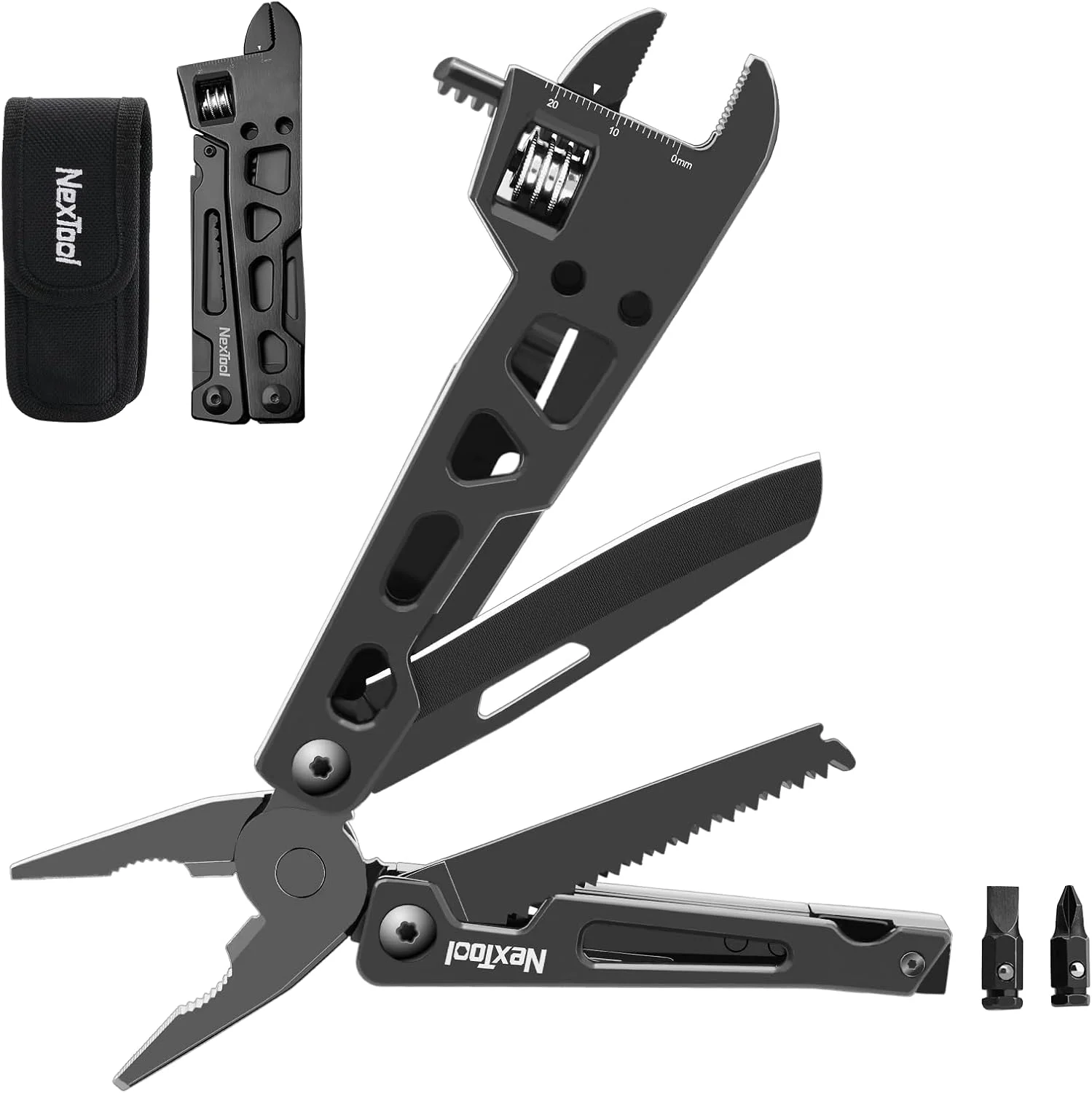 NexTool Verstelbare Sleutel W3 9-in-1 Multitool Tang Draadsnijder Zaag Schroevendraaiers Snijgereedschap Voor Camping Noodset