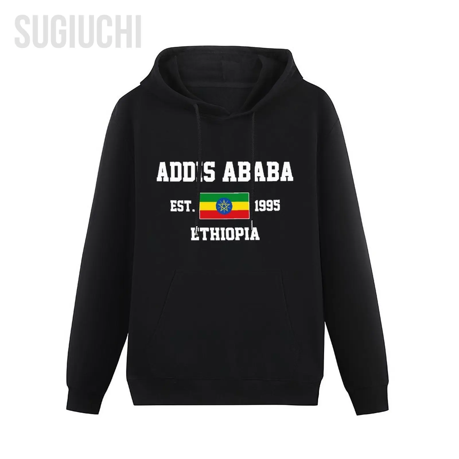 Men Women Hoodies Ethiopia EST.1995 Addis Ababa Capital Hoodie Pullover Hooded Hip Hop Sweatshirt Cotton Unisex