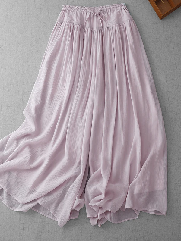 

Women's Loose Wide Leg Pants Summer 2026 New Style Pleated Drapey Comfortable Lazy High Waist Straight Cut Trousers